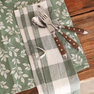 Intervención – Paño de cocina cuadros estampado