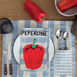 Serigrafía – Paño de cocina Italia Peperone