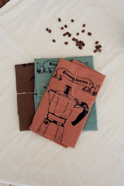 Serigrafía – Paños de cocina Cafetera