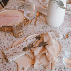 Serena – Mantel tusor floreado flores